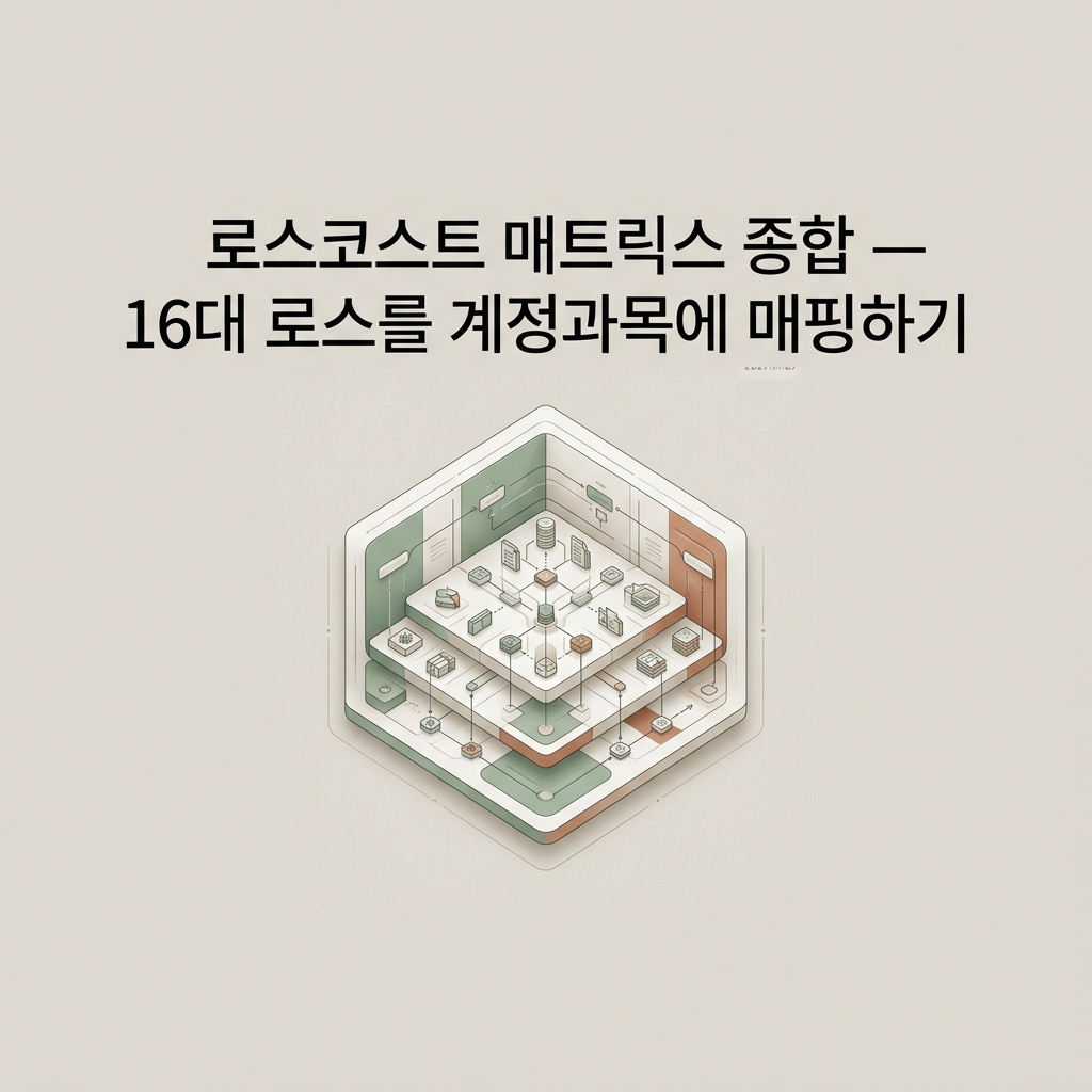 ai thumbnail minimal 로스코스트 매트릭스 종합 — 16대 로스를 계정과목에 매핑하기 1788622765