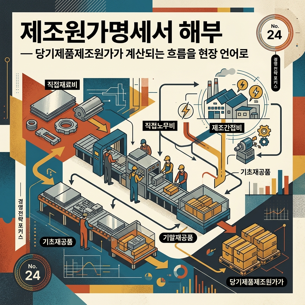 ai thumbnail poster 제조원가명세서 해부 — 당기제품제조원가가 계산되는 흐름을 현장 언어로 1788619697